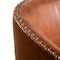 Flash Furniture Myles Club Style Commercial Barrel Accent Armchair, Brown Leathersoft Upholstery, Brass Nail Trim BS-AC22-061-BRNPU-GG - alternate 5